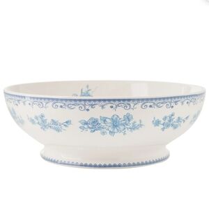New The Pioneer Woman Agaths Blue Floral 11 Inch  Serveware Bowl